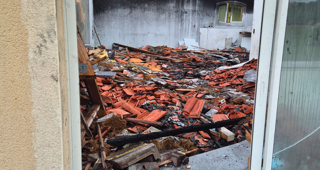 Démolition Débarras maison incendie Instagram